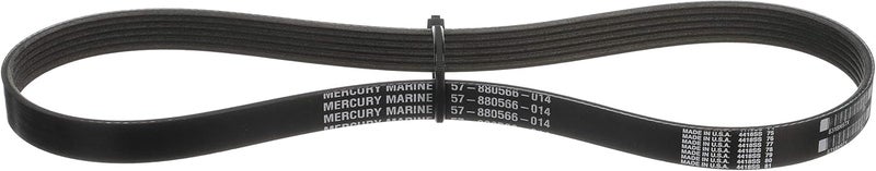 Quicksilver 880566Q14 Alternator Belt for Select Mercury 135-200 Hp 4-Cylinder, 200-300 Hp 6-Cylinder, 200-300 Hp 6-Cylinder, and 350-400 Hp 6-Cylinder Verado Outboards - Image 1